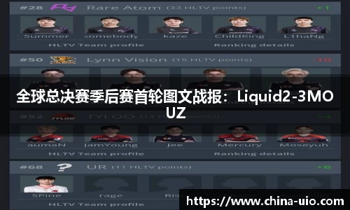 全球总决赛季后赛首轮图文战报：Liquid2-3MOUZ